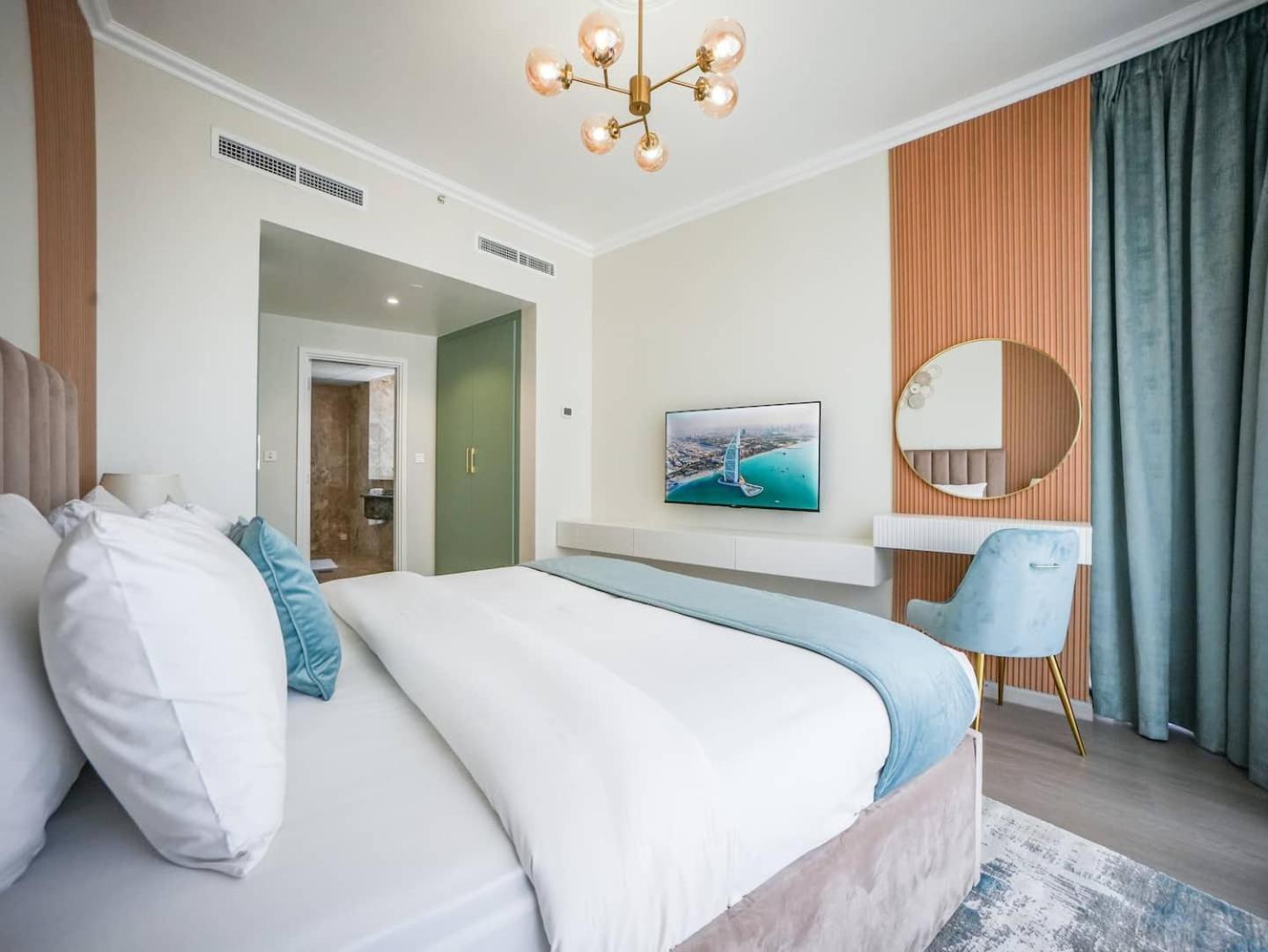 Deluxe 3 Bedroom With Marina & Sea View Dubai Exteriör bild